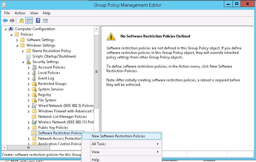 RIP – Software Restriction Policies
